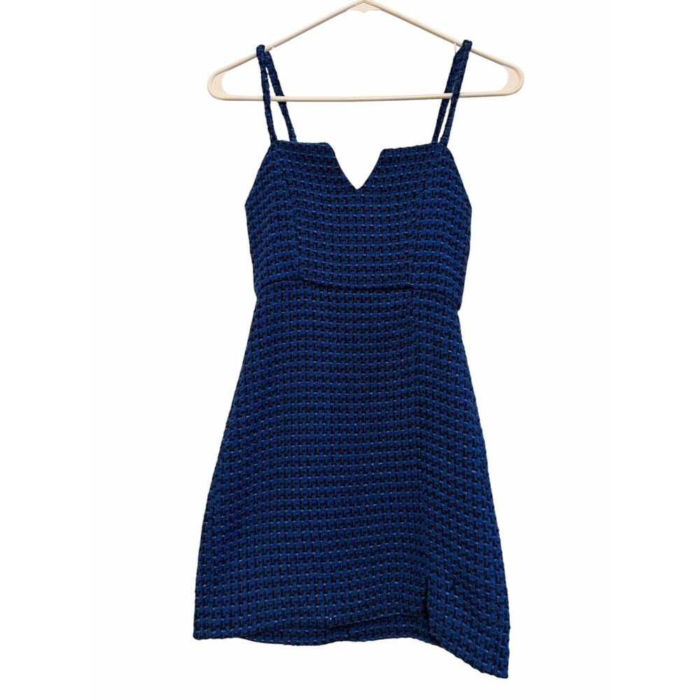 Zara Textured Weave Mini Dress - Size XS - Picture 3 of 9